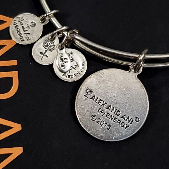 Alex and Ani Letter J Initial Charm Bracelet - Picture 7 of 8